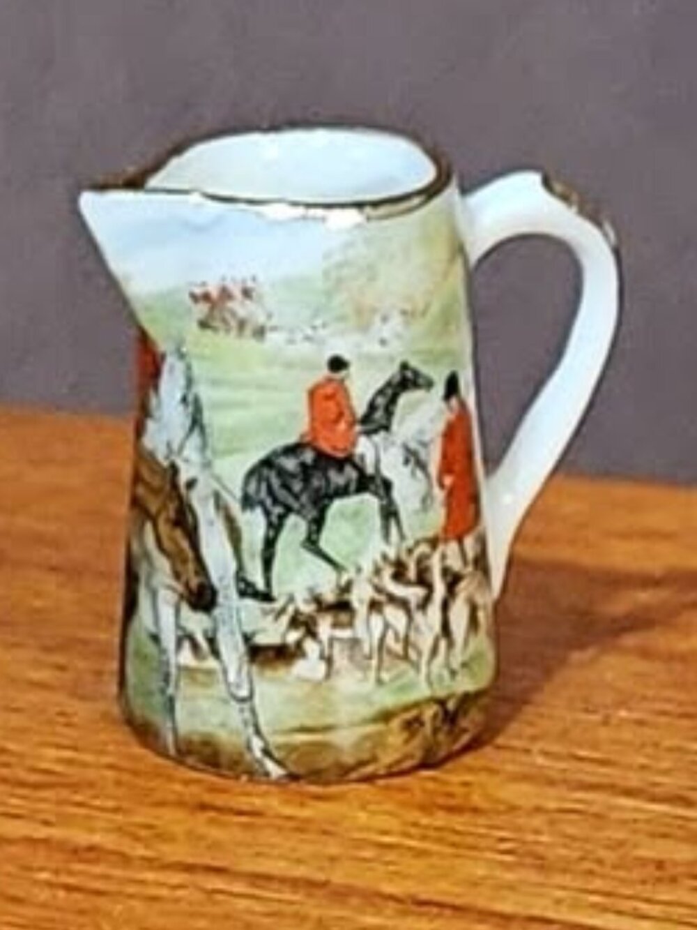 Rachel Munday Dollhouse Miniature Pitcher Featuring The Hunt